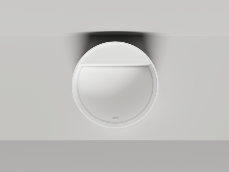 Раковина из литьевого мрамора Salini ARMONIA 130413G 45х45 накладная цвет белый без отверстий под смеситель